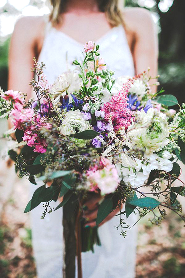 bouquet sposa matrimonio bohemien